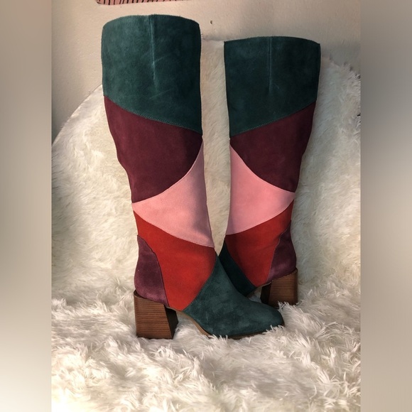 Chelsea & Violet Multicolor Heeled Boots size 7:5 NWT - Picture 12 of 16